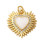 Pendentif oeil articulé + zircon vert