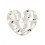 Pendentif oeil articulé + zircon vert