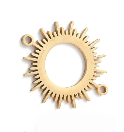 Pendentif pastille inoxydable poinçonnée