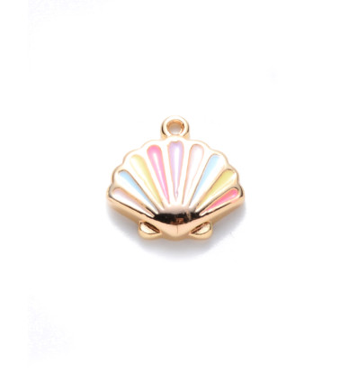 Pendentif oeil articulé + zircon vert