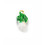 Pendentif oeil articulé + zircon vert