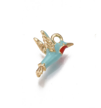 Pendentif colibri émaillé