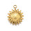 Pendentif oeil articulé + zircon vert