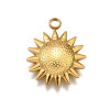 Pendentif oeil articulé + zircon vert