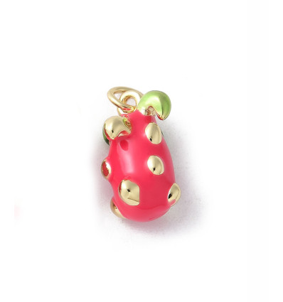 Pendentif oeil articulé + zircon vert