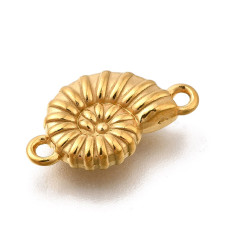 Pendentif oeil articulé + zircon vert