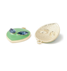 Pendentif tête d'alien verte