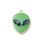 Pendentif oeil articulé + zircon vert