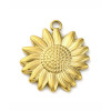 Pendentif oeil articulé + zircon vert