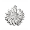 Pendentif oeil articulé + zircon vert