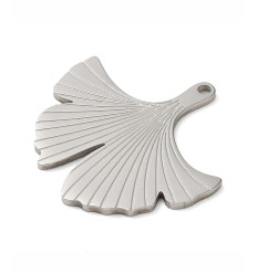 Pendentif feuille de ginko plate