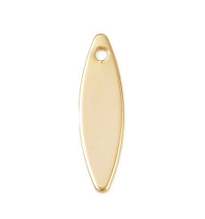 Pendentif pastille inoxydable poinçonnée