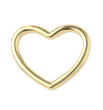Pendentif 25mm coeur évidé