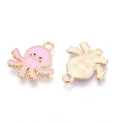 Pendentif poulpe rose