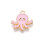 Pendentif poulpe rose