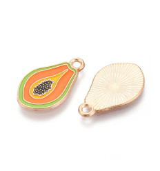 Pendentif oeil articulé + zircon vert