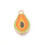 Pendentif oeil articulé + zircon vert