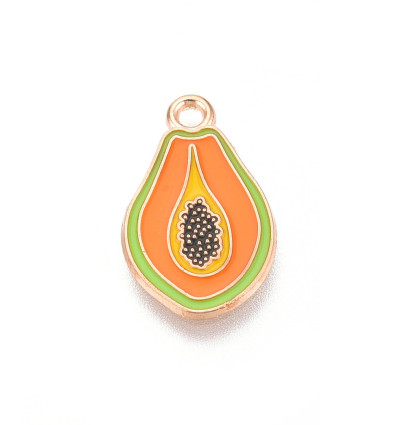 Pendentif oeil articulé + zircon vert