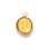 Pendentif oeil articulé + zircon vert