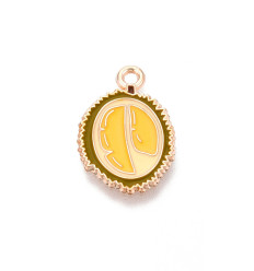 Pendentif oeil articulé + zircon vert