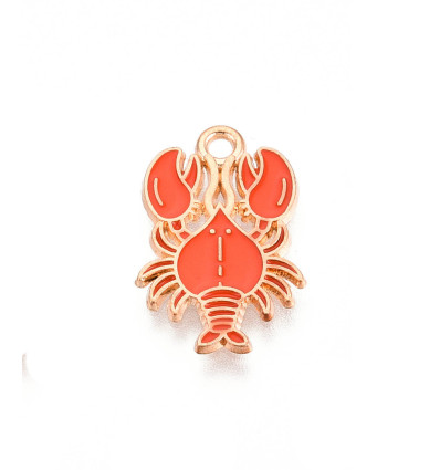 Pendentif homard émaillé