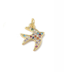 Pendentif oiseau + zirconium