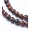 4mm - obsidienne acajou - Chapelet pierre