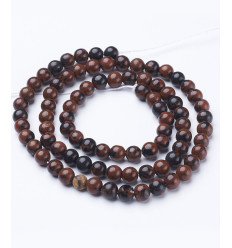 8mm - Chapelet pierre - obsidienne
