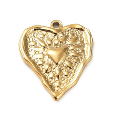 Pendentif coeur irrégulier