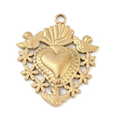 Pendentif coeur ex-voto