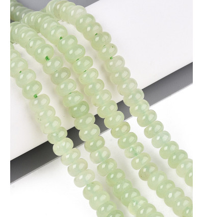 6x4mm - rondelle jade teintée - Chapelet pierre