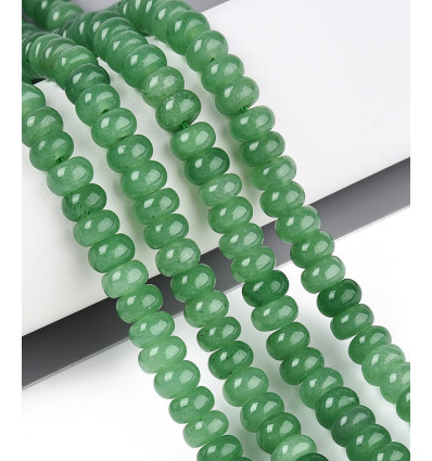 6x4mm - rondelle jade teintée - Chapelet pierre