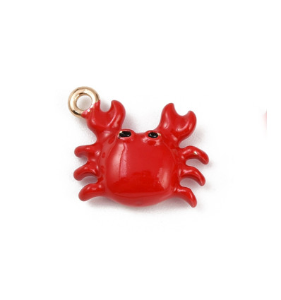 Pendentif crabe émaillé