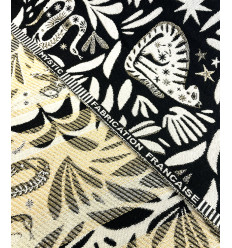 Tissu jacquard bio "Leaf" - Mind The Maker