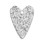 Pendentif coeur texturé