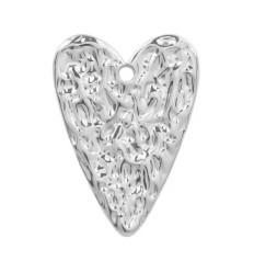 Pendentif coeur texturé