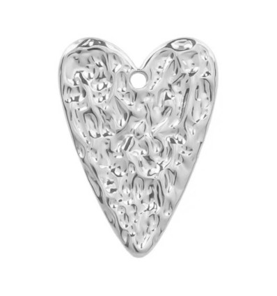 Pendentif coeur texturé