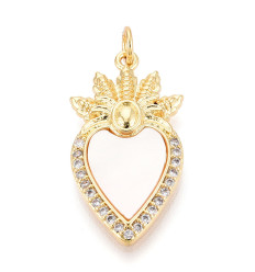 Pendentif coeur + nacre