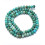 6mm - turquoise de HuBei à facettes - Chapelet
