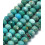 6mm - turquoise de HuBei à facettes - Chapelet