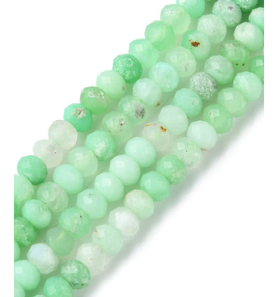 3,5mm - chrysoprase - Chapelet pierre