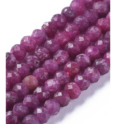 4mm - rubis - Chapelet pierre
