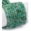 6mm - émeraude Grade AAA - Chapelet pierre
