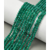 Chapelet Heishi en pierre facettée - Onyx vert