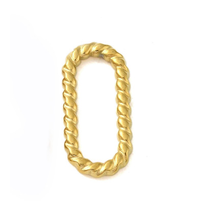17x8mm - Connecteur ovale twist