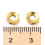 6mm - intercalaire doré à l'or fin