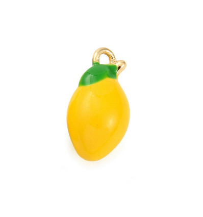 Pendentif citron émaillé