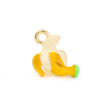 Pendentif banane émaillée