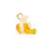 Pendentif oeil articulé + zircon vert