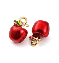 Pendentif pomme émaillé